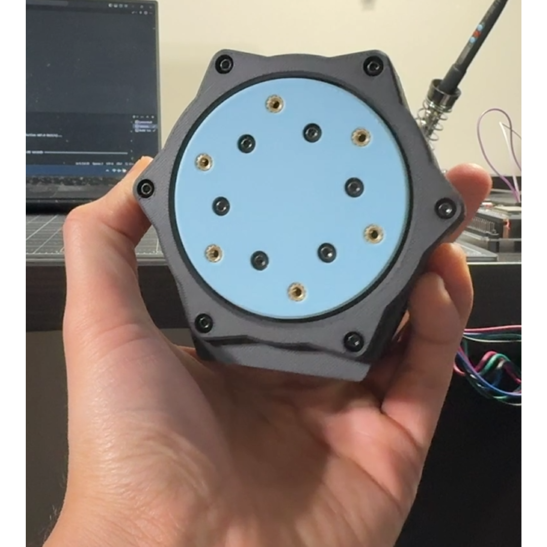 Hand holding a 3d printed cycloidal drive