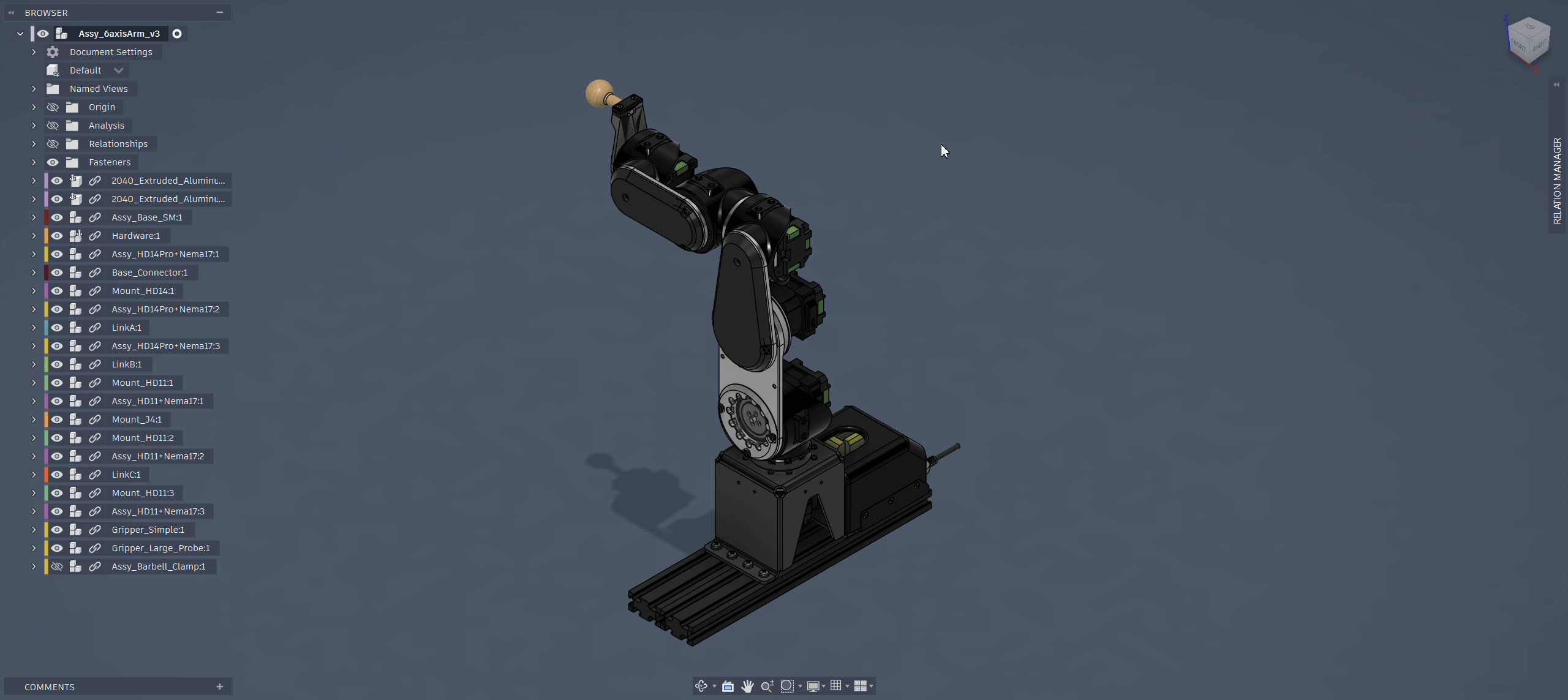Relation Manager Addin for Fusion Assembly View