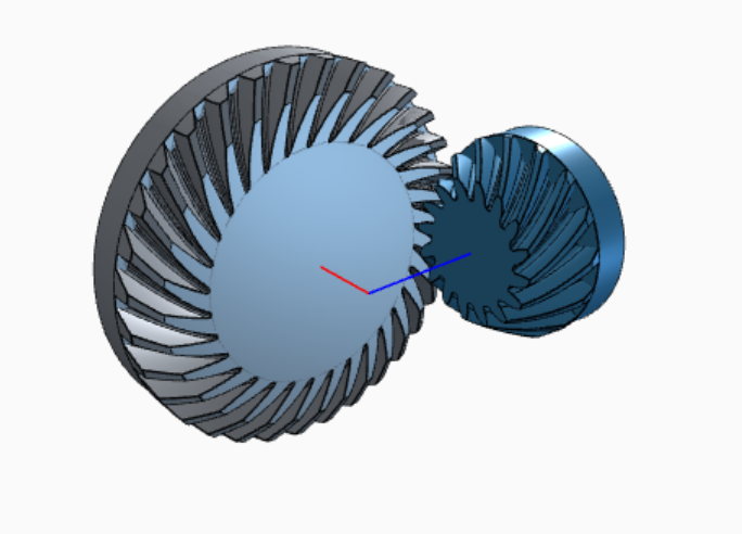 bevel gear isometric view