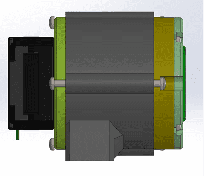 Rubber absorber for under the motor